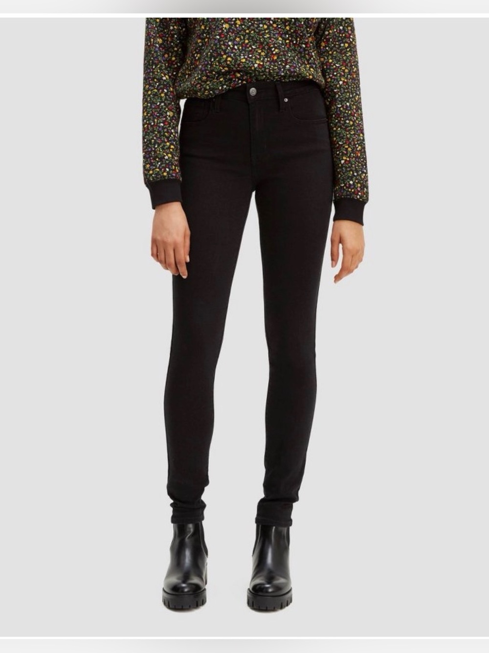 Levi's Women's Black High-Rise Skinny Jeans